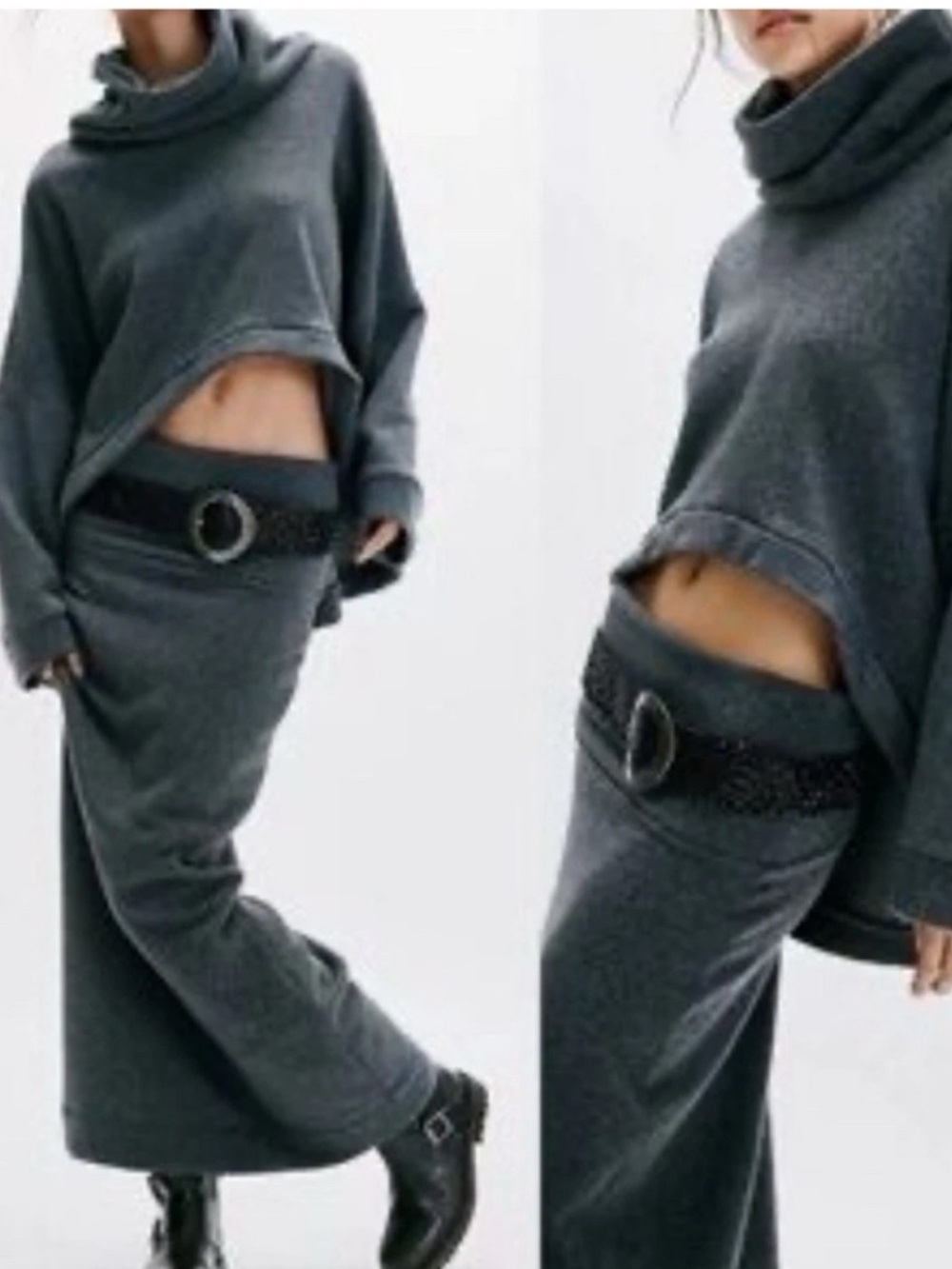 Free People Brown Maxi Skirt — Milley Reversible Set - Picture 4 of 4